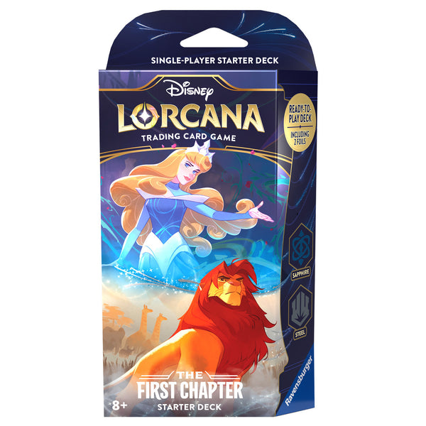 Disney Lorcana: The First Chapter Starter Deck - Sapphire & Steel (Cinderella & Simba)