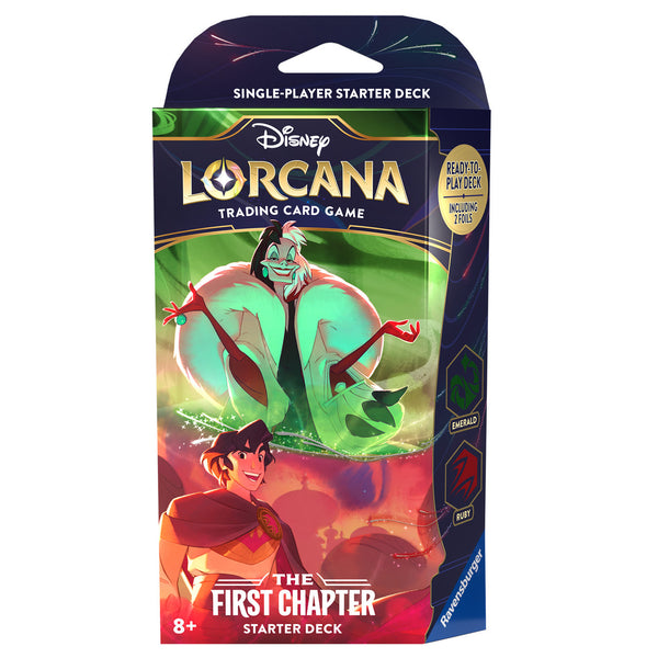 Disney Lorcana: The First Chapter Starter Deck - Emerald & Ruby (Cruella & Aladdin)