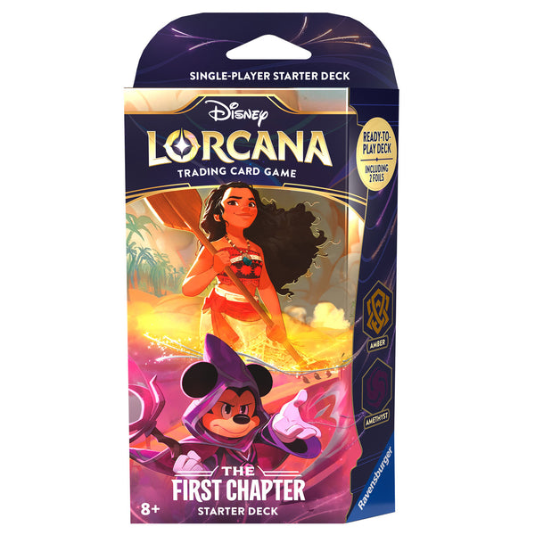 Disney Lorcana: The First Chapter Starter Deck - Amber & Amethyst (Moana & Mickey)